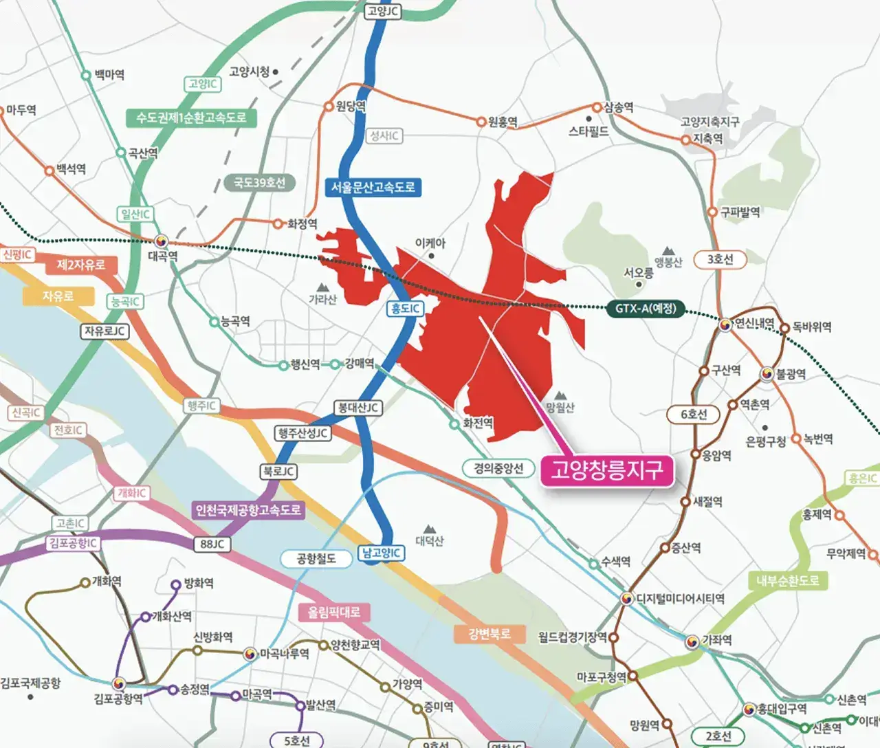 고양창릉 입지 정보