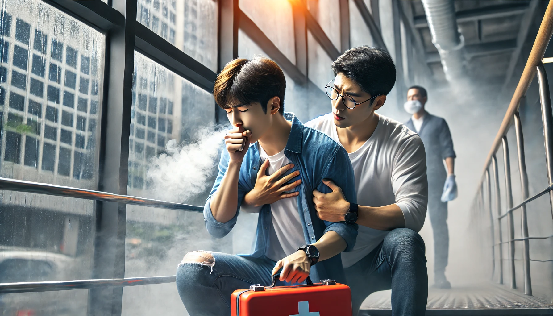 상황별응급처치 - 열/냉에 의한 손상(흡입화상)