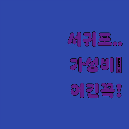 서귀포 숙소 추천 및 가성비 좋은 인..