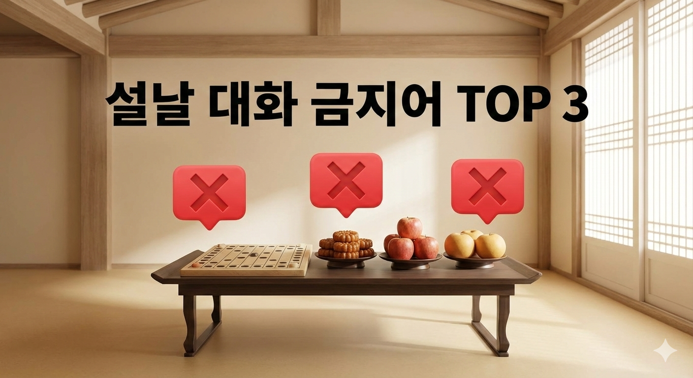 설날 대화 금지어 TOP 3