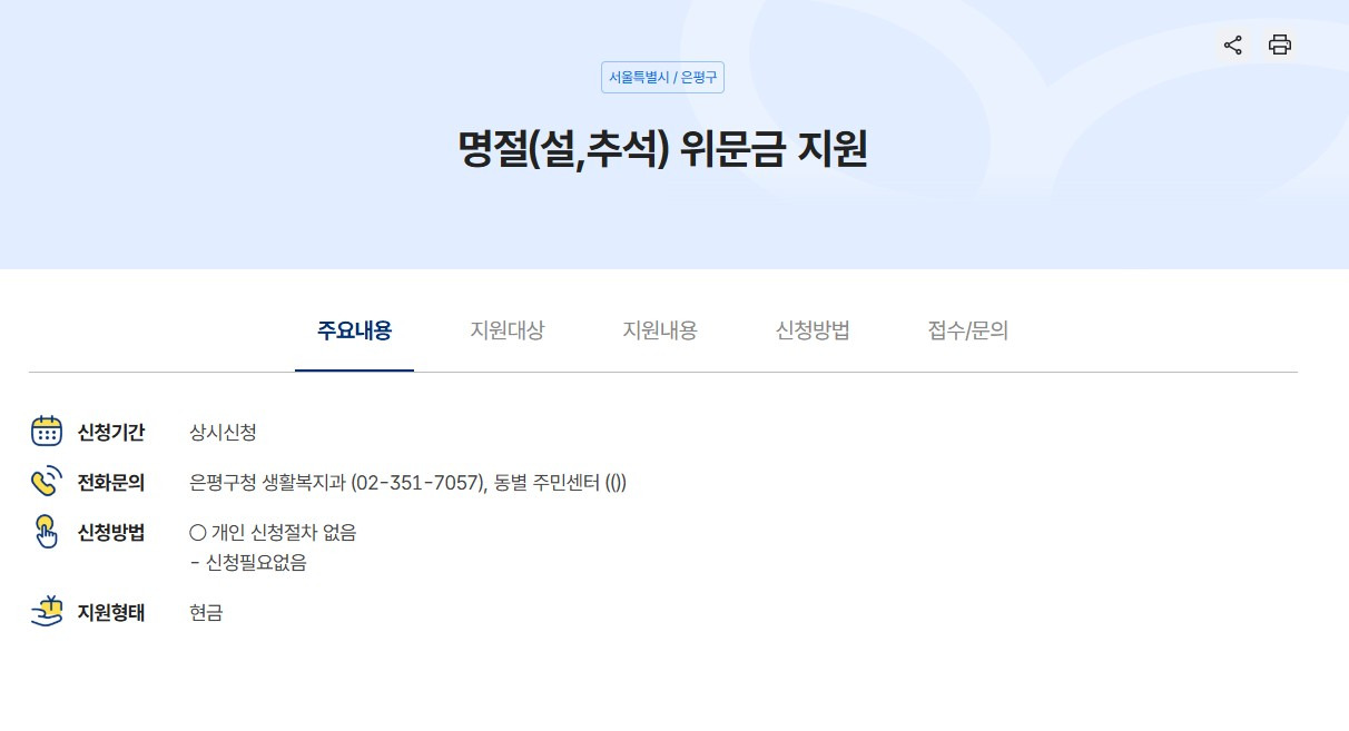 설 명절 정부 지원금이란?