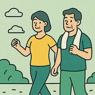 걷기 운동 이미지