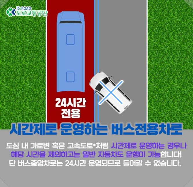 경부 고속도로 버스전용차로 위반
