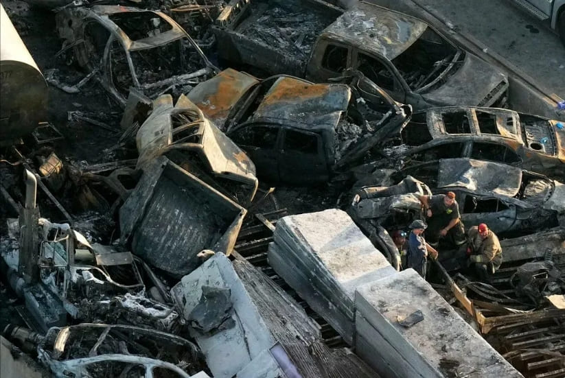 미 루이지애나&nbsp;'슈퍼안개'로 158대 차량 연쇄&nbsp;추돌&nbsp;사고...최소&nbsp;7명&nbsp;사망 VIDEO: At least 7 dead in massive vehicle crashes in Louisiana caused by 'superfog'