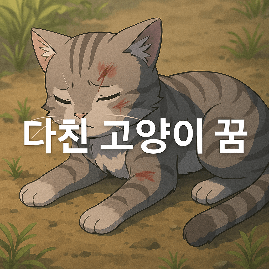 다친 고양이 꿈