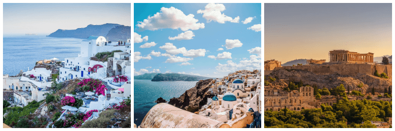 그리스 풍경 사진 3개