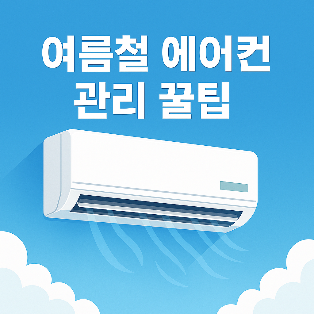 여름철 에어컨 냄새 잡는 관리 꿀팁