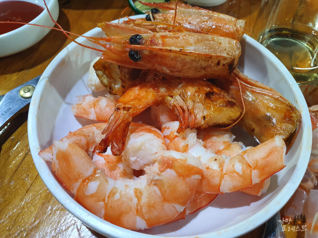 화성 만미정게판 새우머리튀김