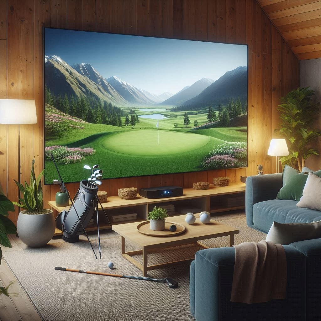 스크린골프장 배경