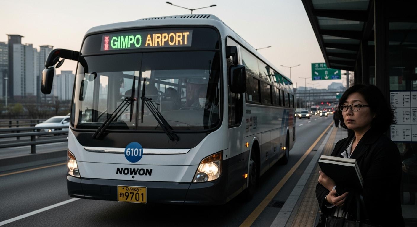 김포공항노원6101버스 소요시간