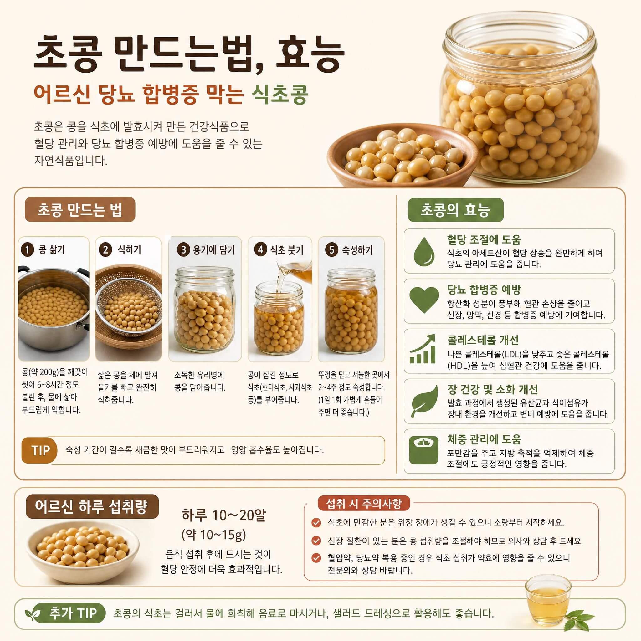 초콩 만드는 법과 효능