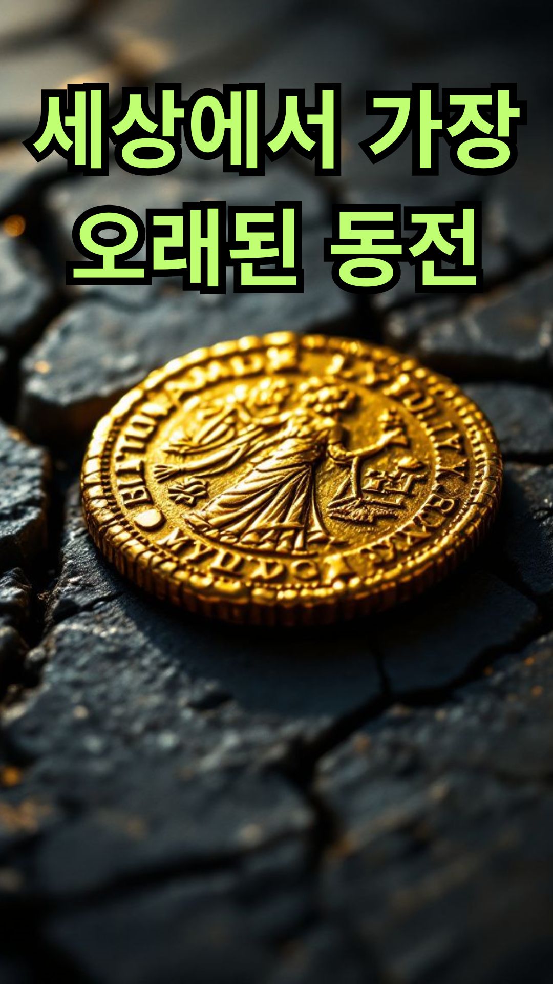 리디아 왕국에서 만들어진 세계에서 가장 오래된 고대 금화 이미지