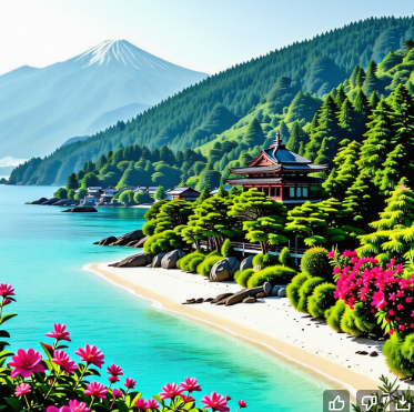 일본의 아름다운 섬에대한 사진