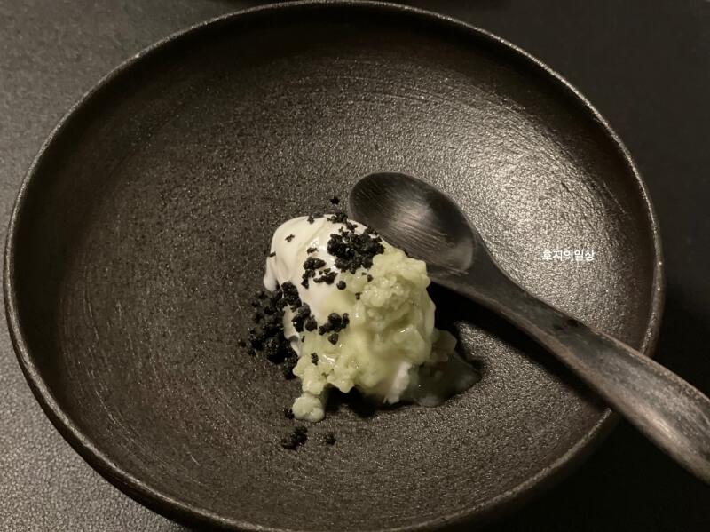 파인다이닝 콘피에르 런치 후기-청포도 요거트