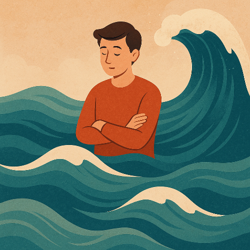 감정 기복이 심할 때 심리적 원인 관련 일러스트 이미지