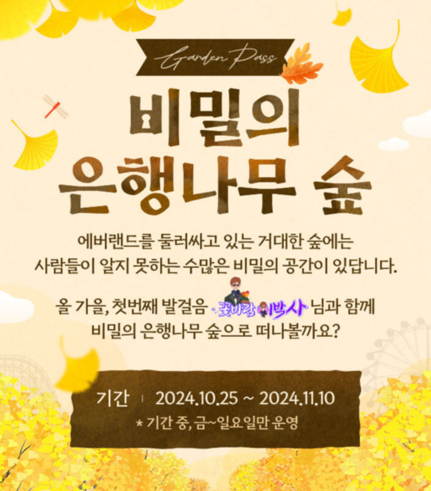 은행나무 숲 꽃바람 이박사