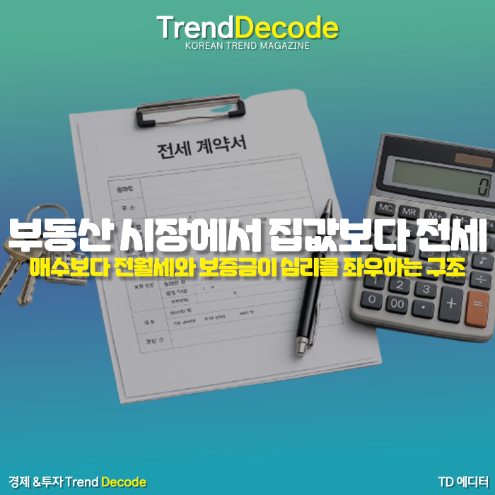 전세 계약과 주거 비용 계산을 상징하는 이미지