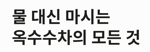 옥수수 차 효능·부작용·끓이는 방법