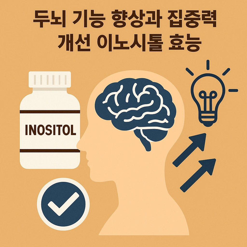 두뇌 기능 향상과 집중력 개선 이노시톨 효능