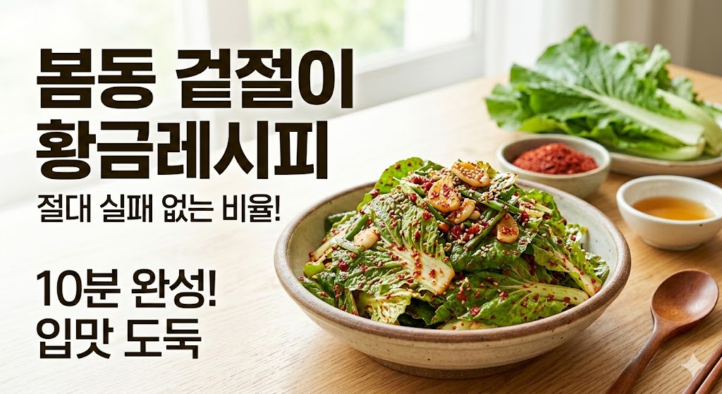 봄동 겉절이 황금레시피