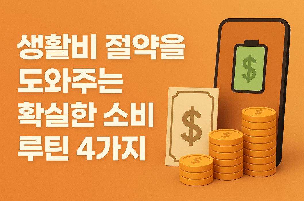 생활비 절약을 도와주는 확실한 소비 루틴 4가지, 지출 패턴을 줄이는 가장 현실적인 방법