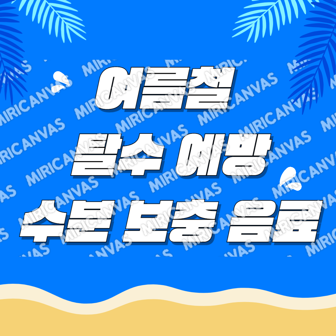 여름 탈수 예방