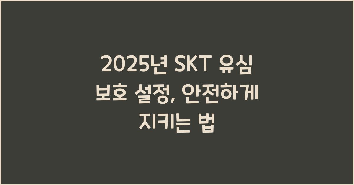 유심 보호 설정