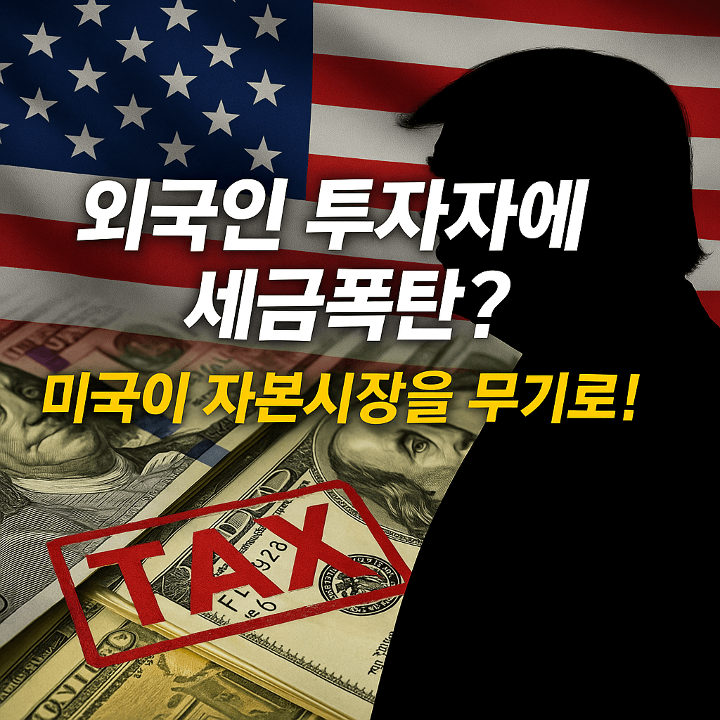 「트럼프의 외국인 투자자 벌칙세」 자본시장을 무기로!