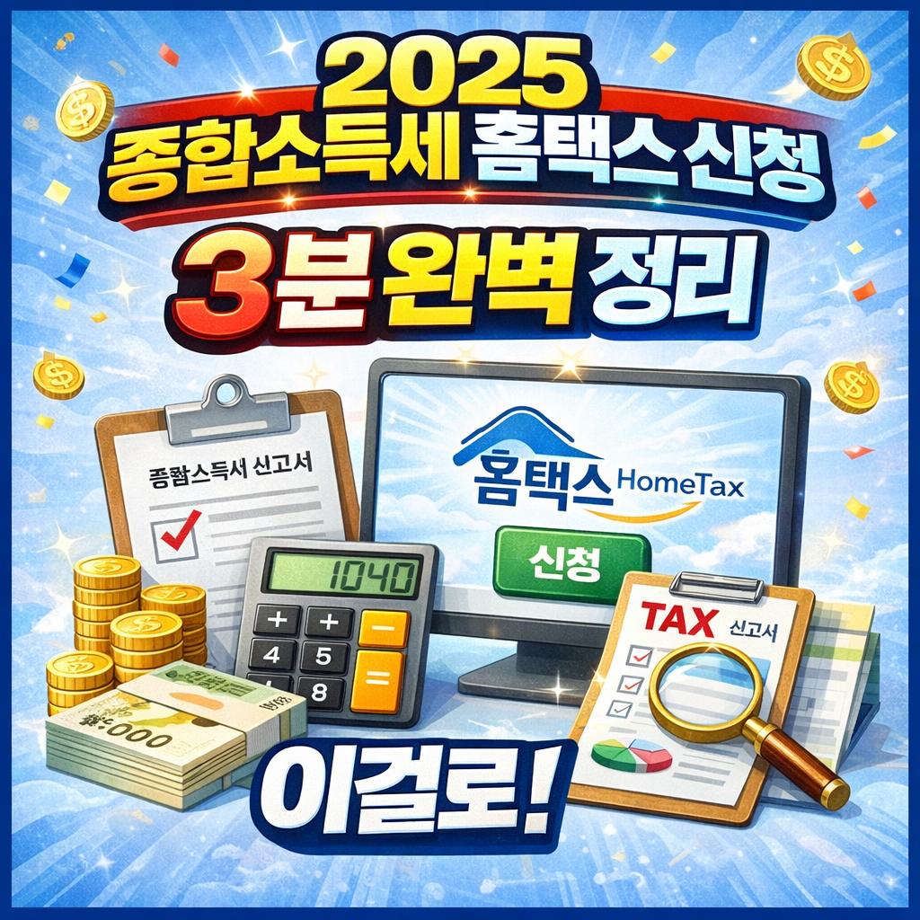 종합소득세 홈택스 신청하러 가기