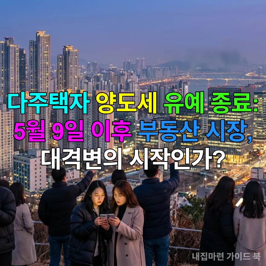 2026년 5월 9일 다주택자 양도세 중과 유예 종료를 앞둔 한국 부동산 시장의 풍경