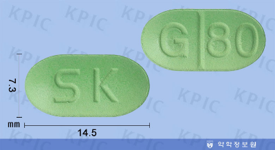 기넥신에프정80mg 알약