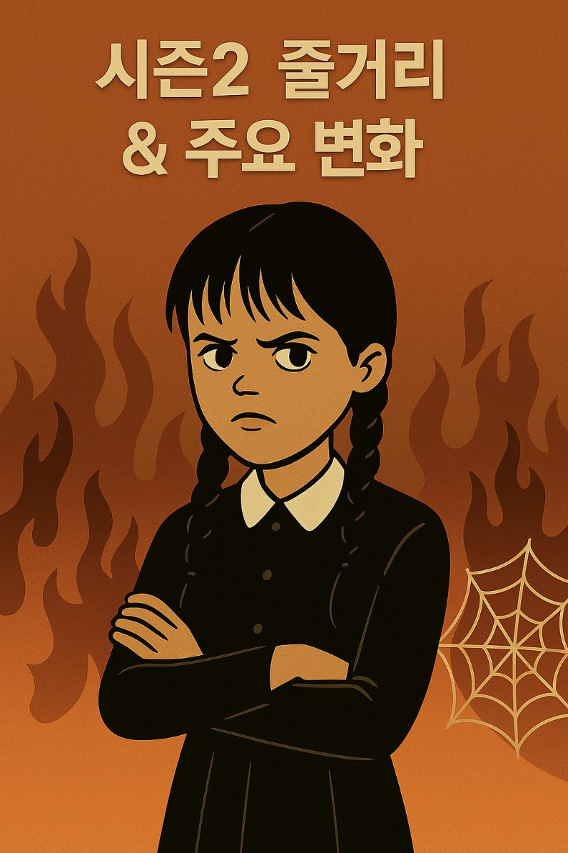 웬즈데이 시즌2 줄거리 포스터