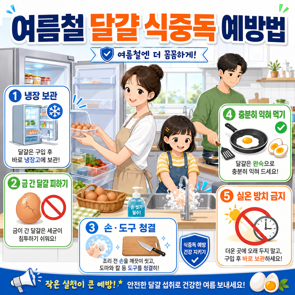 여름철 달걀 식중독 예방법