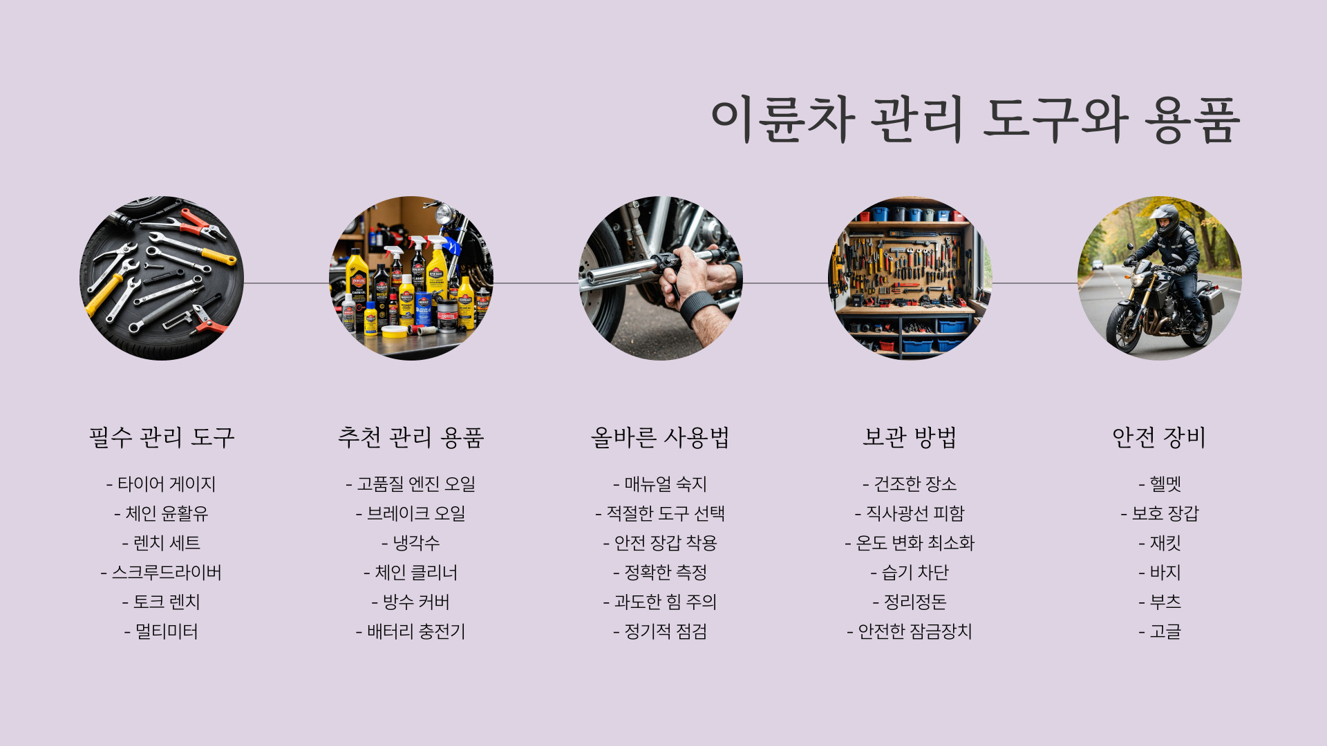 이륜차 소유자를 위한 필수 관리 방법과 실천 팁