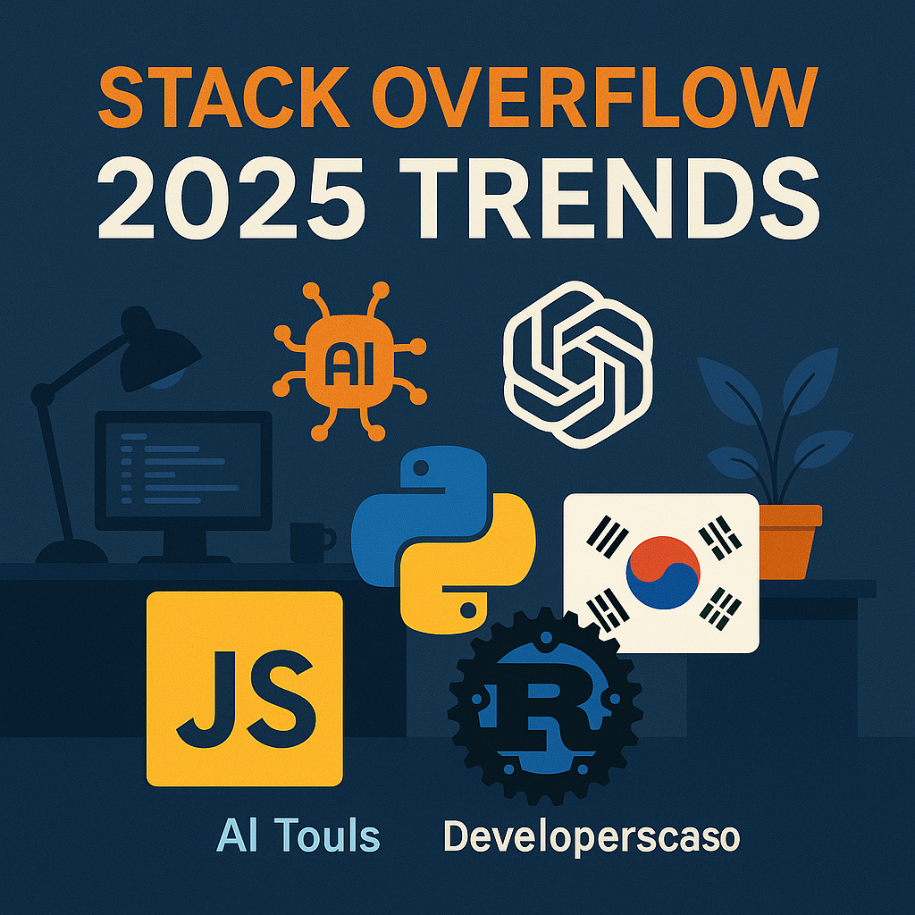 스택 오버플로우 2025 Top 10 트렌드와 한국 개발자에게 미치는 영향
