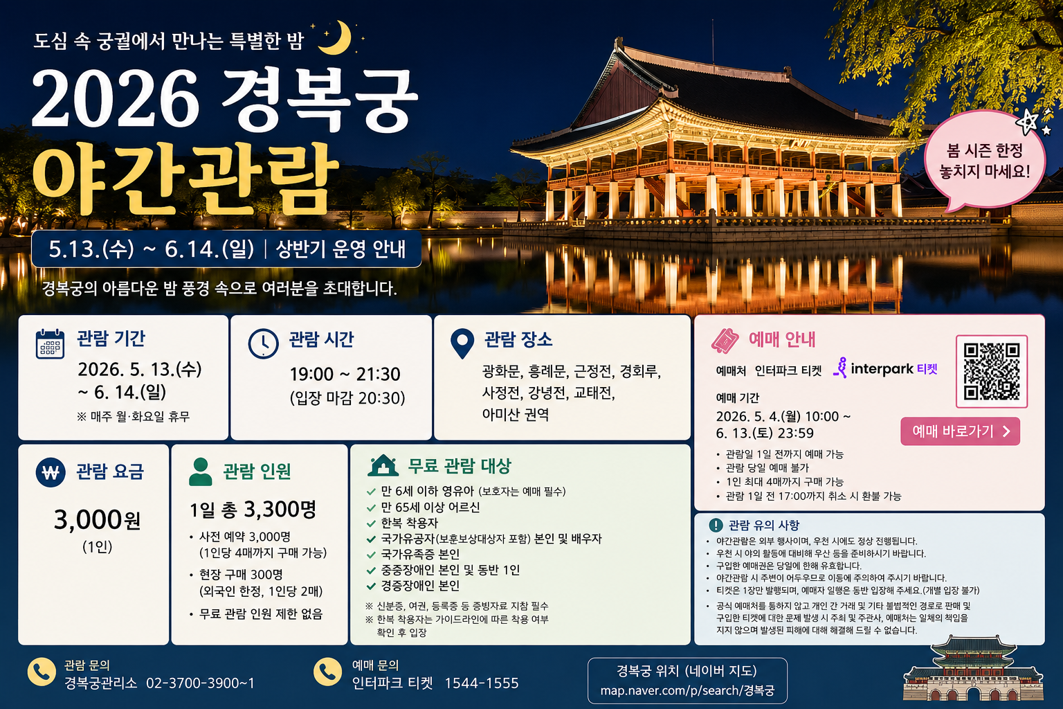 경복궁 야간관람 2026 예약방법