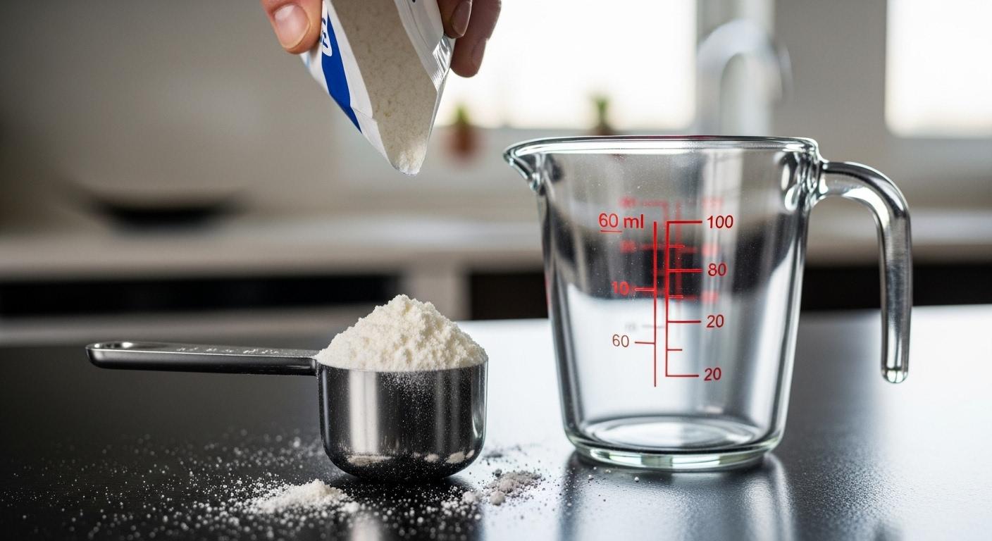 분유 60cc타는법