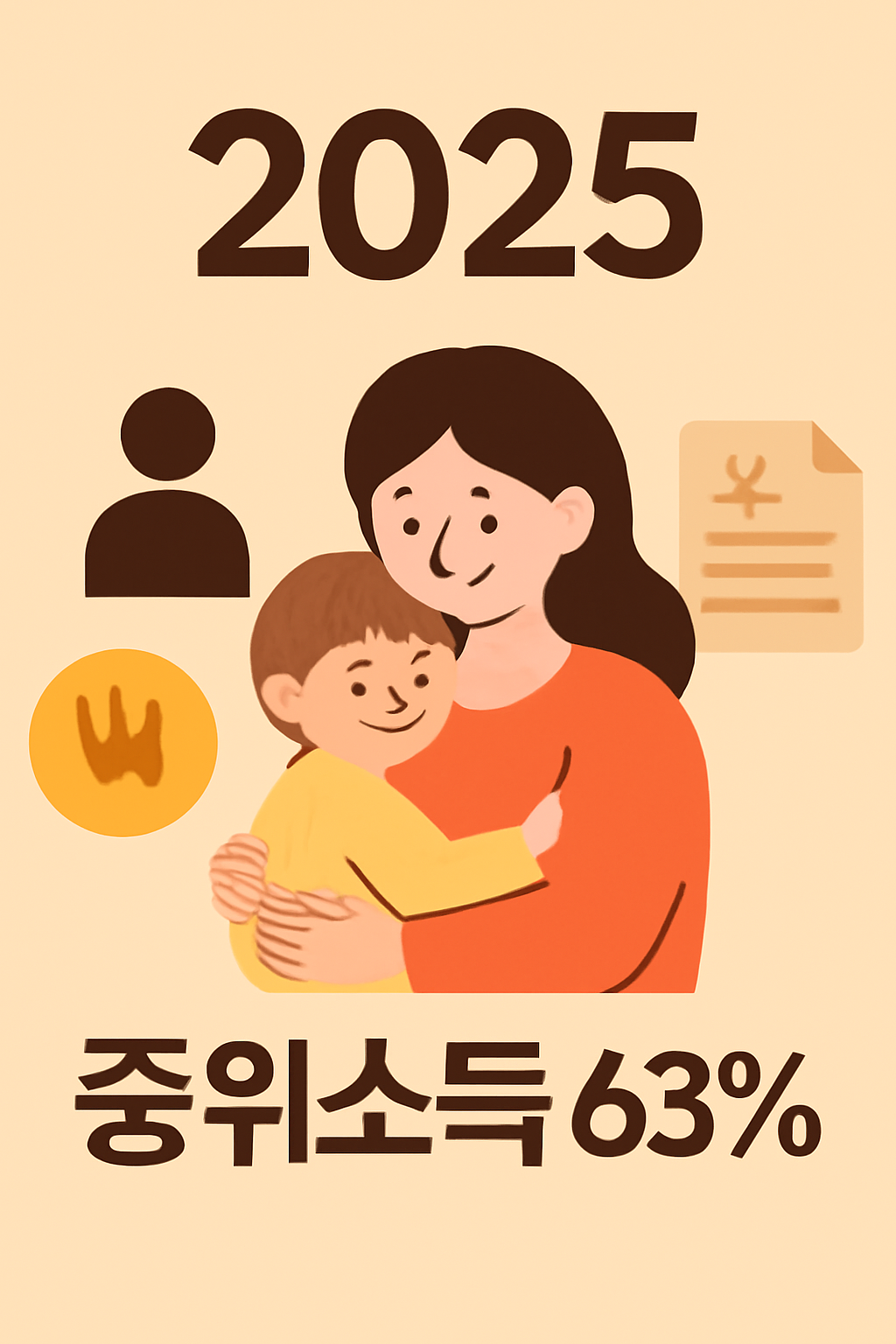 2025 한부모가족 중위소득 63% 기준 총정리｜지원금·양육비·신청방법 안내 관련 사진