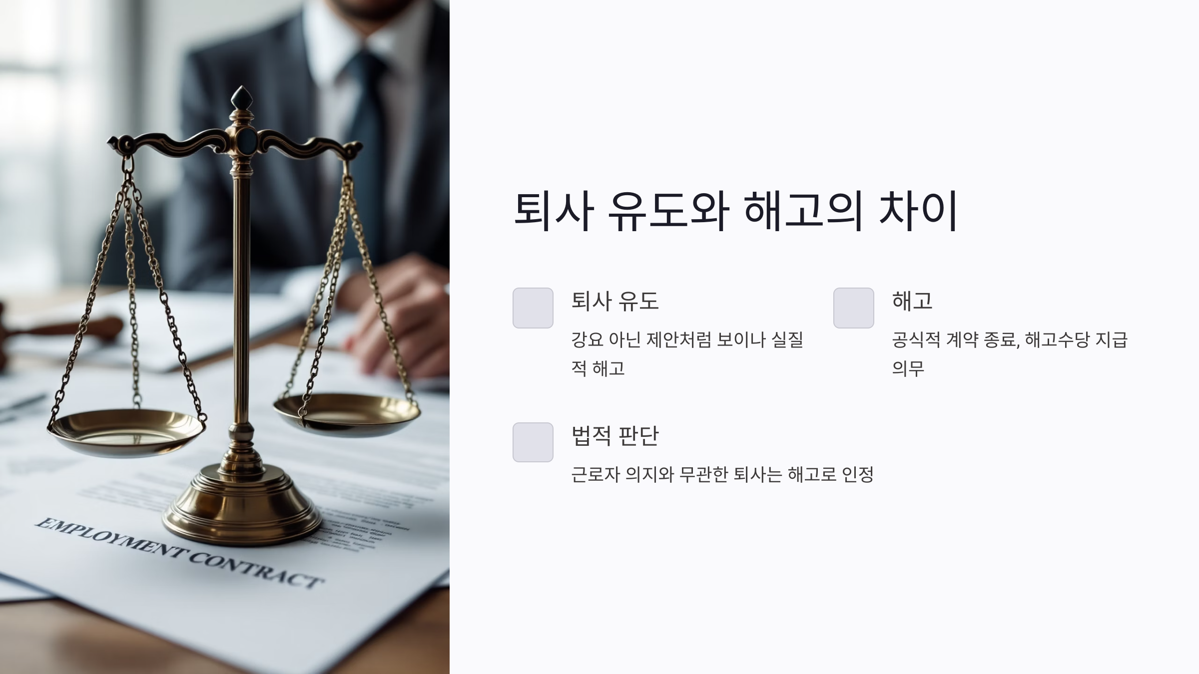 퇴사 유도와 해고의 차이, 모르면 해고수당 날린다