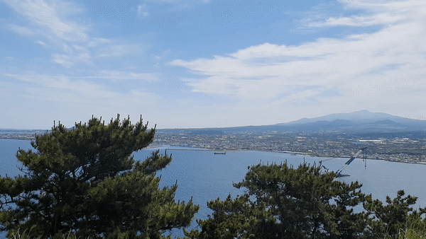 비양봉 정상 풍경