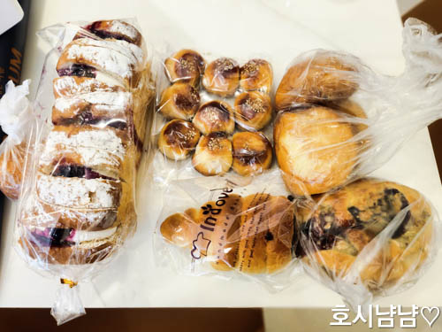 하남 신장사거리 인디오븐 빵집 – 15,800원어치로 구입한 식빵, 단팥빵, 크림빵, 소보루