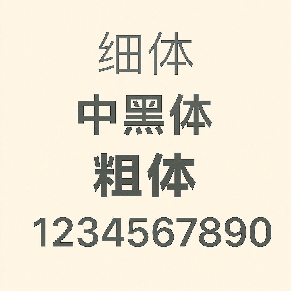 중국어 필수 폰트 추천 PingFang