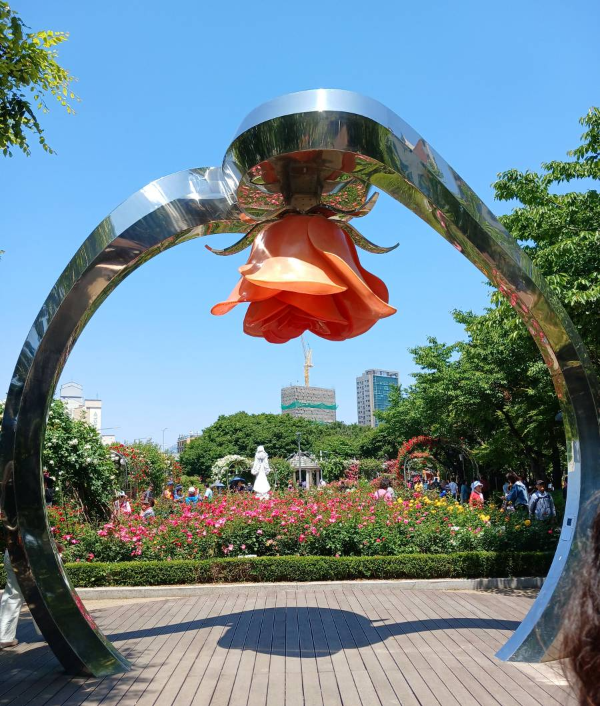 장미공원 장미포토존