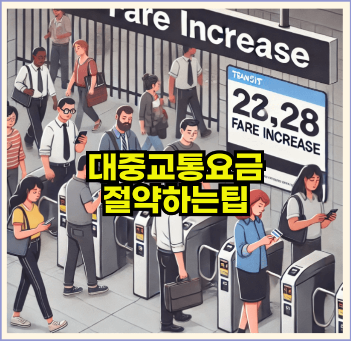 대중교통요금 절약하는방법
