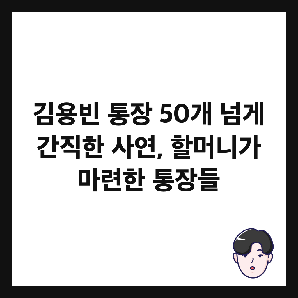 김용빈 통장 50개 넘게 간직한 사연, 할머니가 마련한 통장들 썸네일