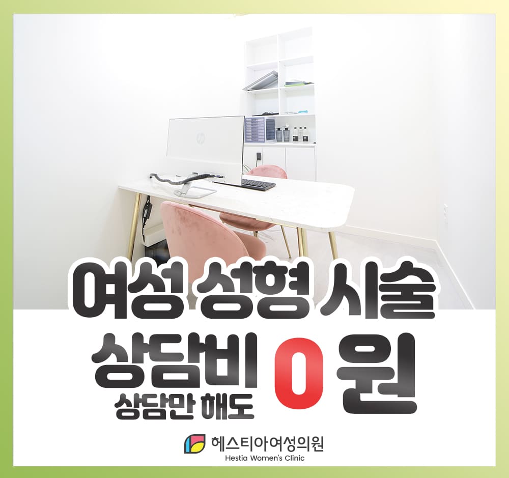 헤스티아여성의원 여성성형 시술 상담비 0원