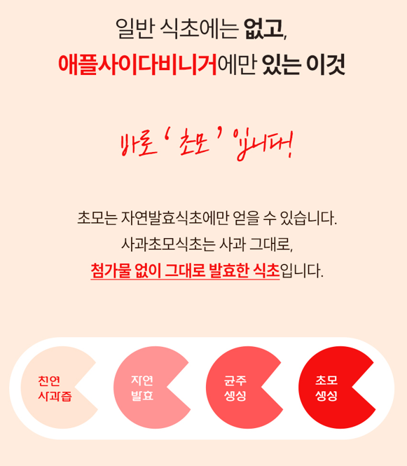 자연 발효식초 애플사이다