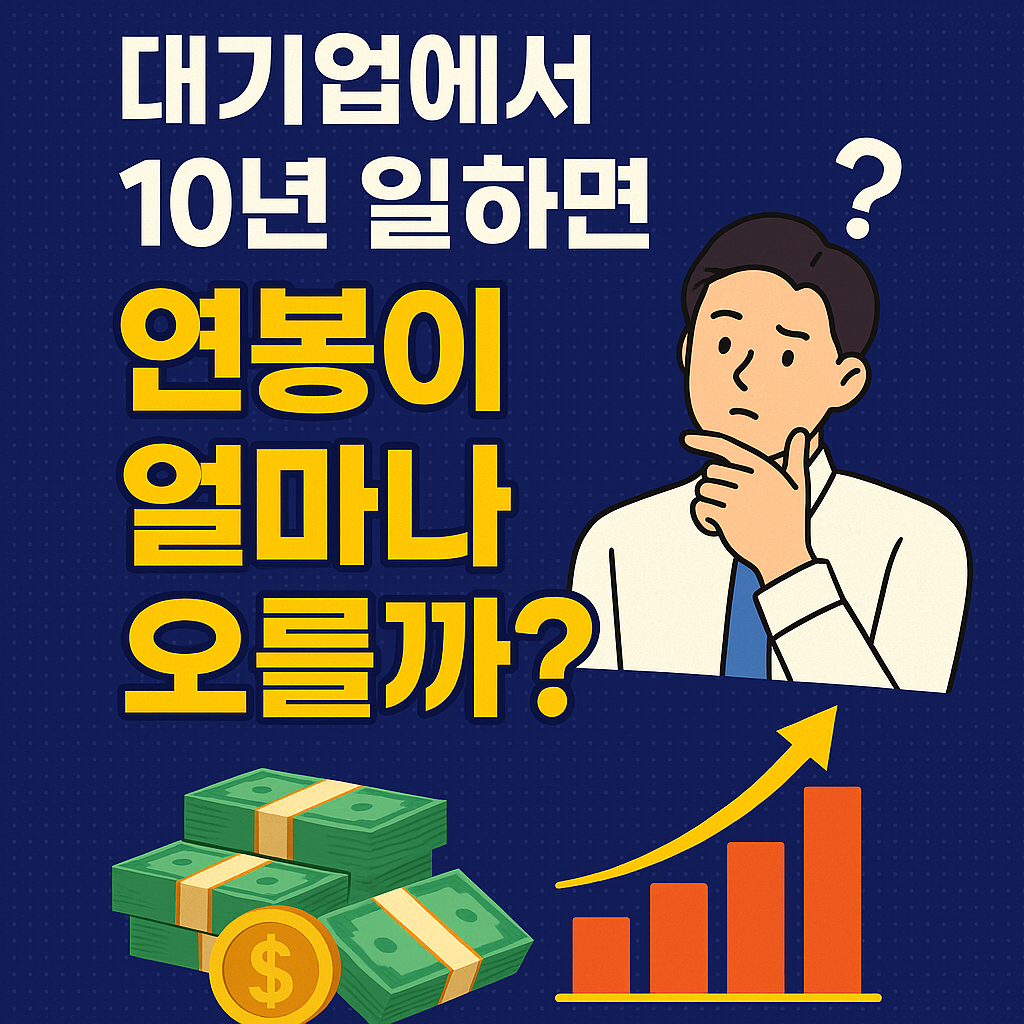 대기업에서 10년 일하면 연봉이 얼마나 오를까?