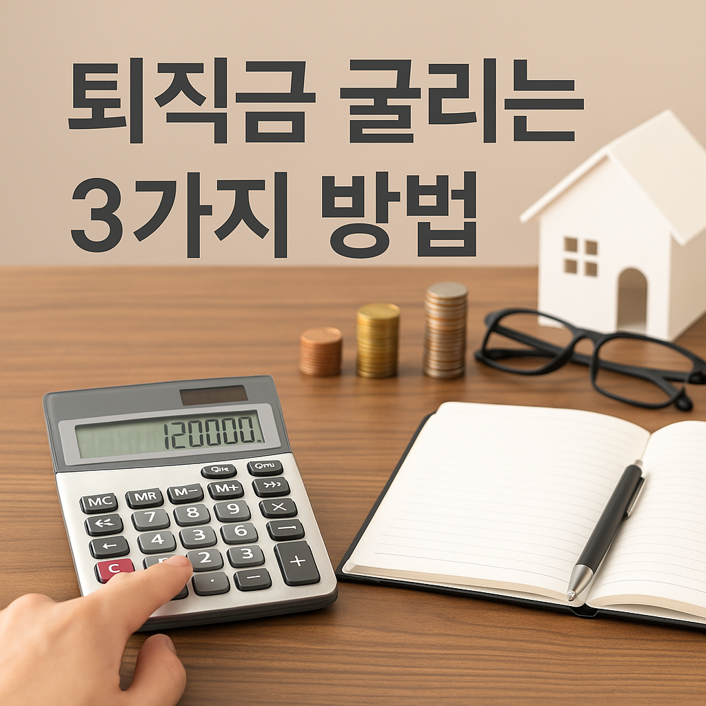 퇴직금 굴리는 3가지 방법