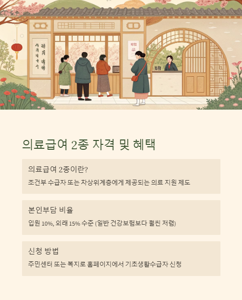 의료급여 2종 자격 및 혜택
